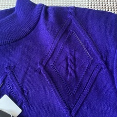 🉐『未使用品』Ｌサイズ、セーターむらさき色の画像