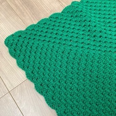 手編みのラグ98.5cm×98.5cmの画像