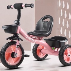 【新品未使用】子供用三輪車　ピンク