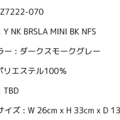 NIKE ミニ バックパック リュックサック kidsの画像