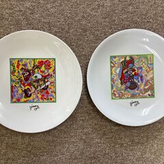 ジミー大西絵皿 ２枚
