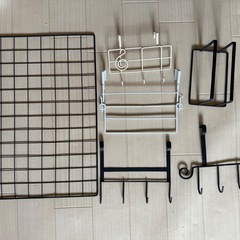 キッチン壁面収納　百均製品