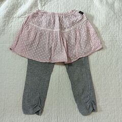 120cm 女の子スカッツ(スカンツ)セットの画像