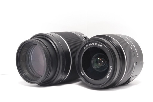 ♥ SONY ソニー α55 ♥スマホ転送♥ダブルレンズ デジタル一眼レフカメラ