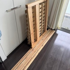 MUJI木製ベッドの画像