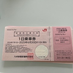 JR九州株主優待券　　