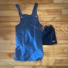 130cm 子供用エプロン（袋付き）