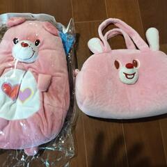 ケアベア　ぬいぐるみティッシュカバー、バッグ、エプロン