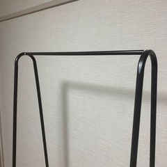 ハンガーラック☆洋服掛け☆スチールラック☆黒ブラックの画像
