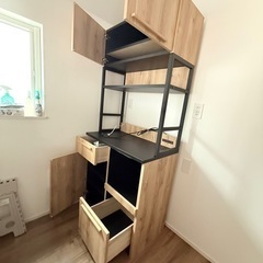 カップボード　キッチン棚　食器棚　レンジ台の画像