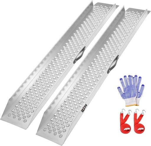 バイク用スロープ スチール製 600kg 除雪機　大きめ草刈機