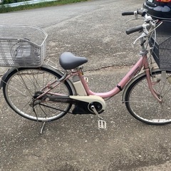 電動自転車を差し上げます。