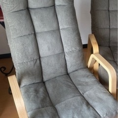 5月末処分予定　美品　アイリスオーヤマ1人用ソファ　リクライニングソファの画像