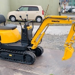コマツ　ミニユンボ　PC02-1A　 油圧ショベル　軽トラ積載可能　　ゴムキャタ　0.35tクラス　陸送可能　下取りOKの画像