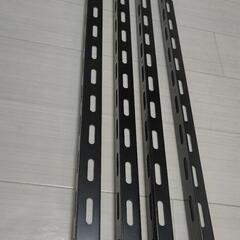 【受渡し決定】棚柱　スチール　4本　ブラックの画像
