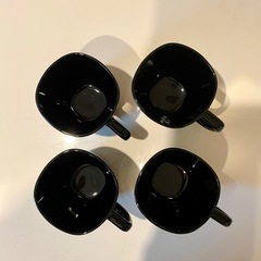 IKEAマグカップ・ブラック4個の画像