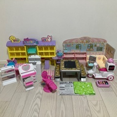 大量 まとめ売り リカちゃん ハウス お店 マクドナルド人形14体の画像