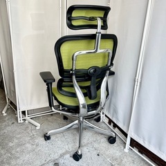 【倉庫保管中】　エルゴヒューマン プロ オフィスチェア OAチェア　高機能チェア メッシュチェア 在宅ワーク テレワーク デスクチェア ワークチェア パソコンチェア ゲーミングチェア オットマン レッグレスト ヘッドレスト 付き 腰痛対策 人間工学 チェア Ergohuman proの画像