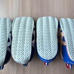 【お譲り先決定】アシックス 13.5cm すくすく アイダホ 2足セット ネイビー トリコロールの画像