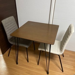 机　椅子二脚セット