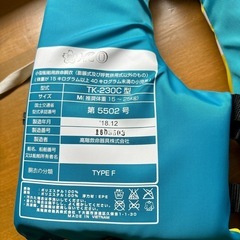 ライフジャケット子供用
の画像