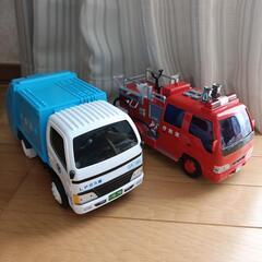 消防車、ごみ収集車セット