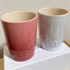 【未使用】ル・クルーゼ　ショートタンブラー　ペアセット