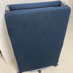 折りたたみベッド　セミシングル　ネイビー　メッシュ　リグライニング