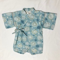 甚平　80 男の子　女の子　夏　夏服　子供服　ベビー　浴衣　水色...
