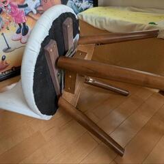 ダイニングチェア　３脚　ホワイト　回転機能付の画像