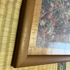 木製額縁51.5*36.5 パズルフレーム中古の画像