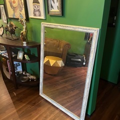 アンティーク姿見鏡ミラー美品