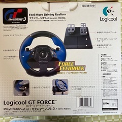 ロジクール　GT  PS2  グランツーリスモ3 ハンドルコントローラーの画像