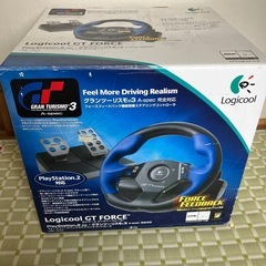 ロジクール　GT  PS2  グランツーリスモ3 ハンドルコント...