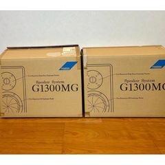 超破格　FOSTEX G1300 MG スタンド付 ペア 元箱付、オマケ付き。直接引き渡し可能な方限定。の画像