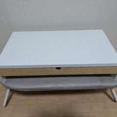 【IKEA】モニター台 スタンド 引き出し付き／ホワイト