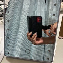 卓上化粧鏡 スタンドミラー 16個LEDライト付きの画像