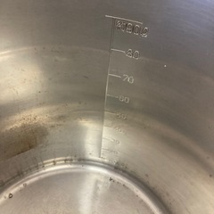 0357 ステンレス製 寸胴鍋 90L ※直径50cm 高さ50cmの画像