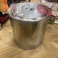0357 ステンレス製 寸胴鍋 90L ※直径50cm 高さ50cm
