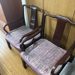 中華テーブル＆椅子セットの画像