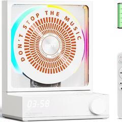 RGBカラ―ライト付きBluetoothデスクトップCDプレーヤ...