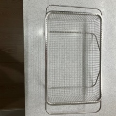 本日限定　明日処分水切りメッシュバスケット シルバーの画像