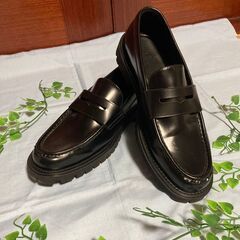H&M 44 コインローファー レザー ビジネスシューズ　28.5cm