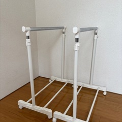 左右伸縮ワンタッチパイプハンガーシングル