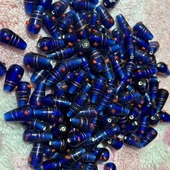 パワーストーン　ガラスビーズ　数珠　蜻蛉玉　ガラス　ハンドメイド手作り　パーツの画像
