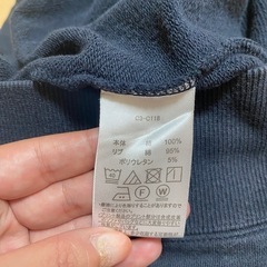 チャンピオン　紺色　メンズパーカー　Mの画像