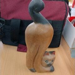 0524-177 アンティークオブジェ猫