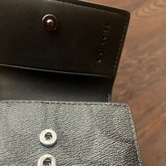 セール中　新品未使用　コーチ　キーケース　シグネチャー　ブラック　黒の画像