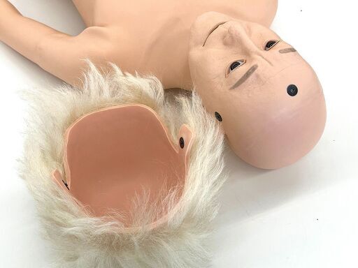 北海道 千歳市/恵庭市 近郊配送 京都科学 入浴介護実習モデル ふくたろう 168cm/14kg ボディ防水構造 義歯脱着可能 かつら付 男性 人形 介護実習 等身大 介助施設ホーム 北海道 千歳市/恵庭市 近郊配送 京都科学 入浴介護実習モデル ふく