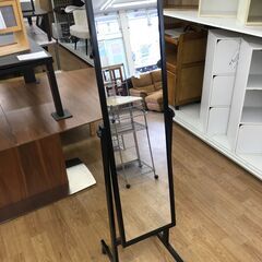 ★ジモティー割あり★KJ10202  スタンドミラー ブラック ...